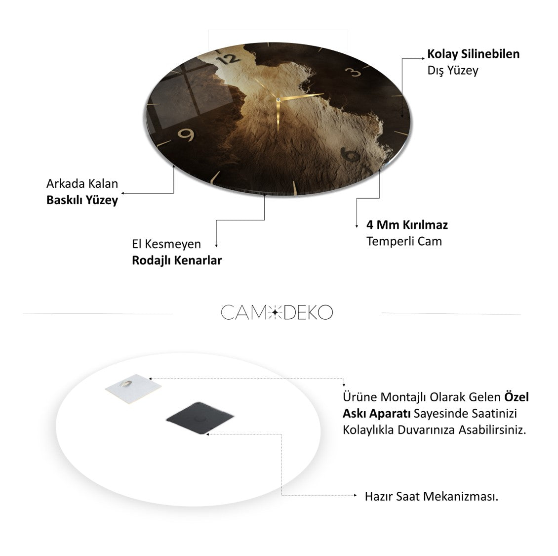 Işıklı Mağara Cam Saat