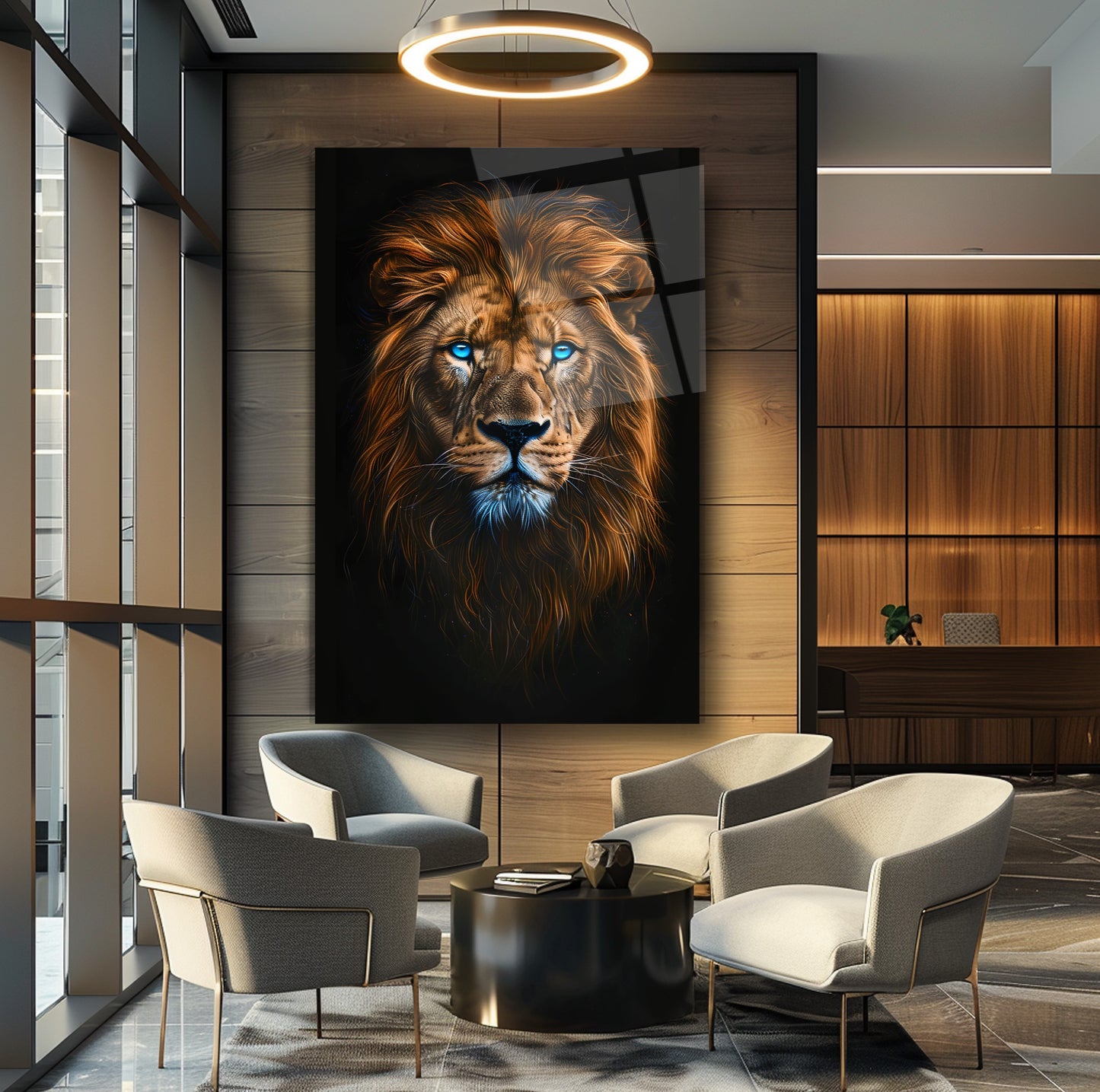 Aslan Cam Tablo