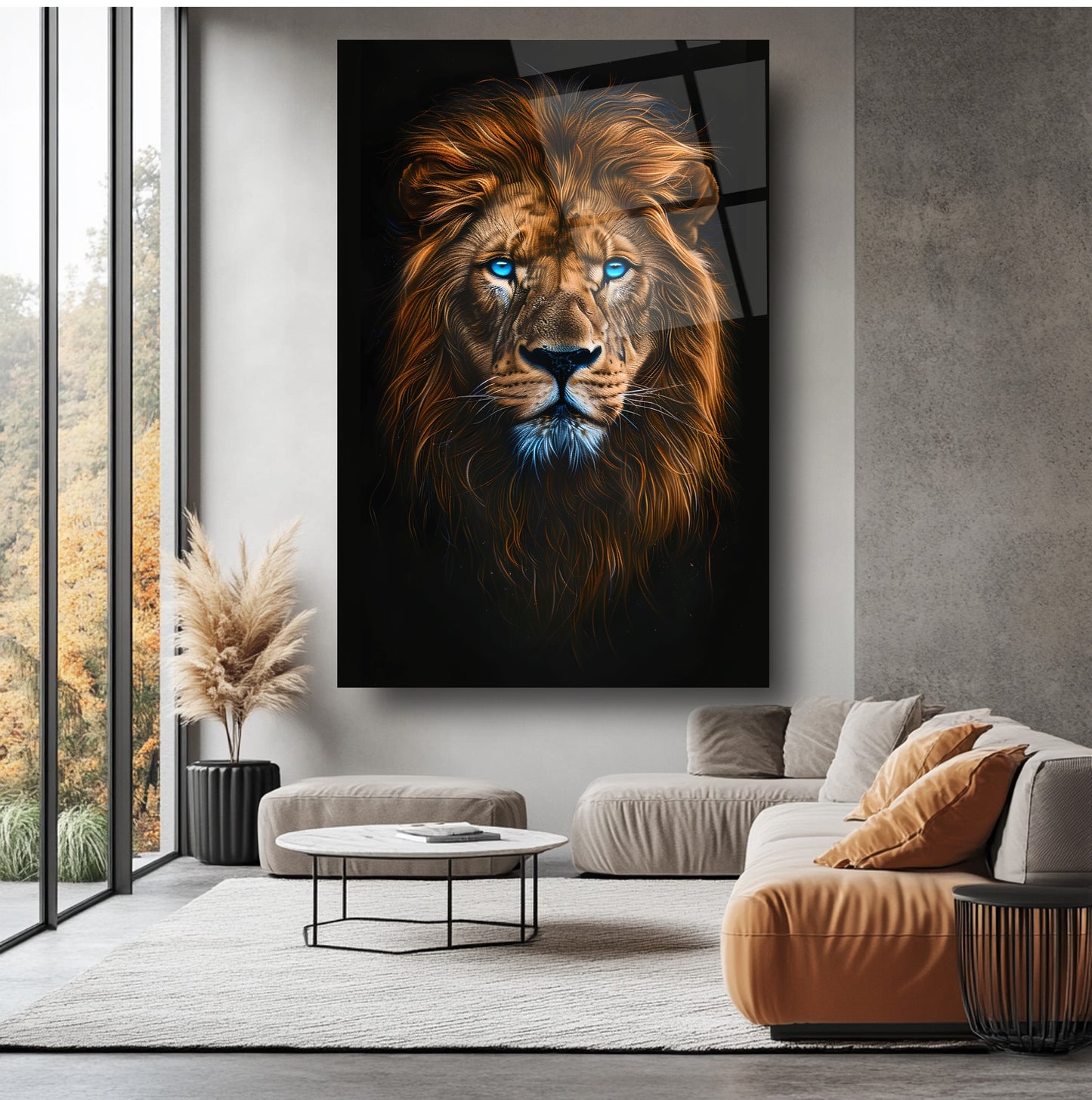 Aslan Cam Tablo