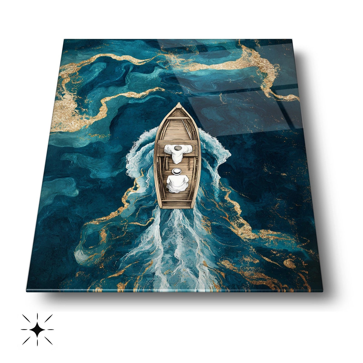 Gold Denizde Sandal Cam Tablo