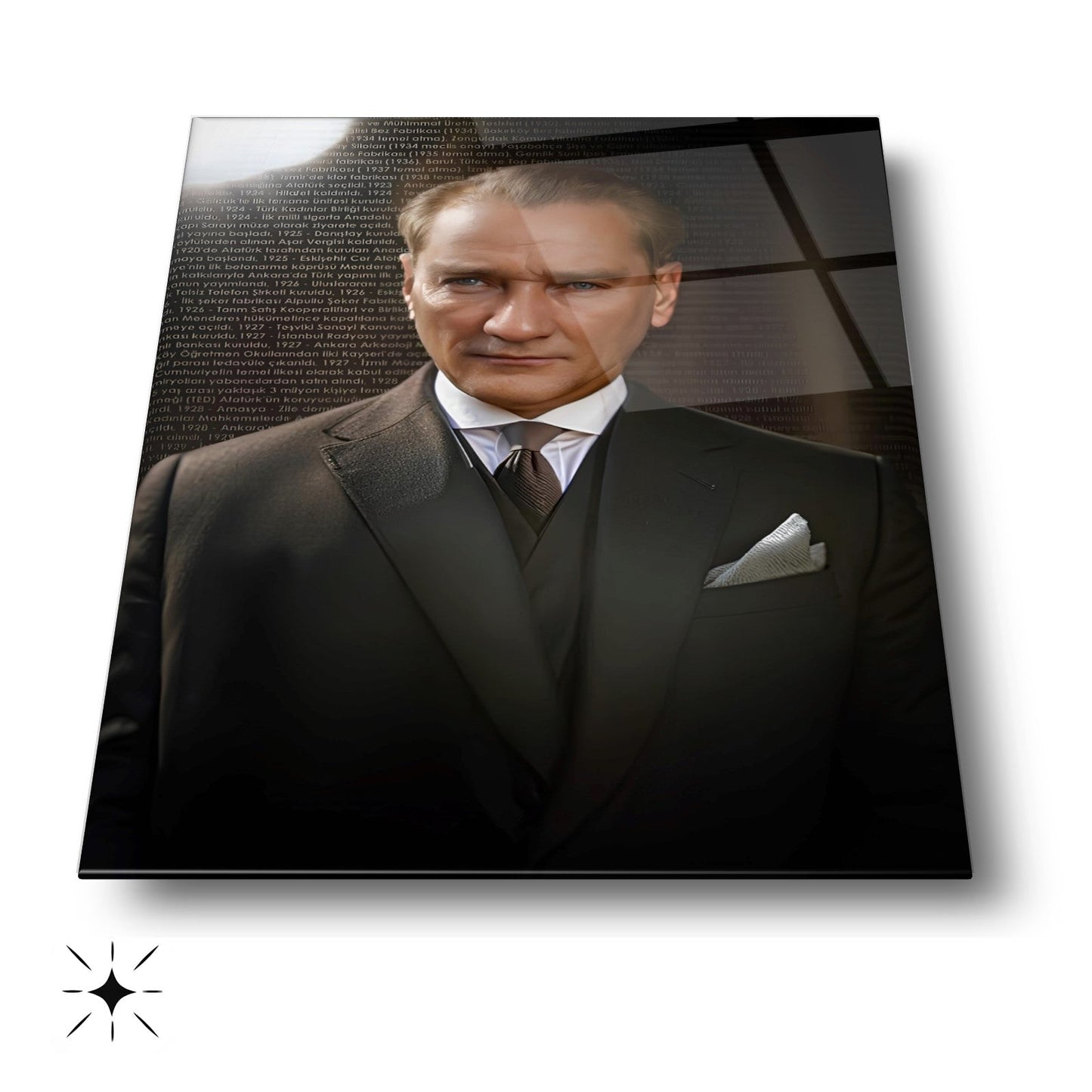 Atatürk Portresi Cam Tablo
