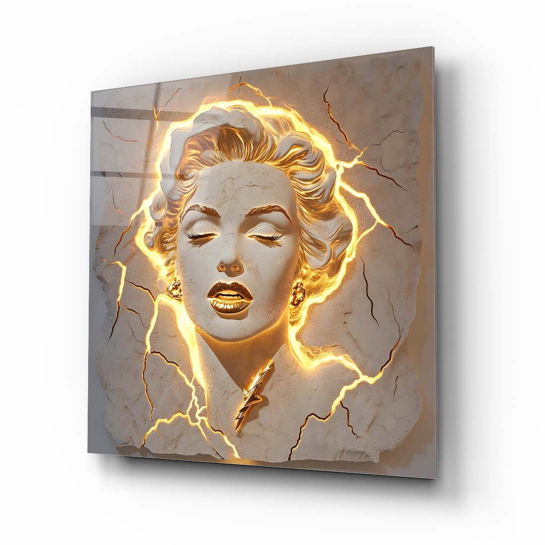 Marilyn Monroe Heykel Cam Tablo