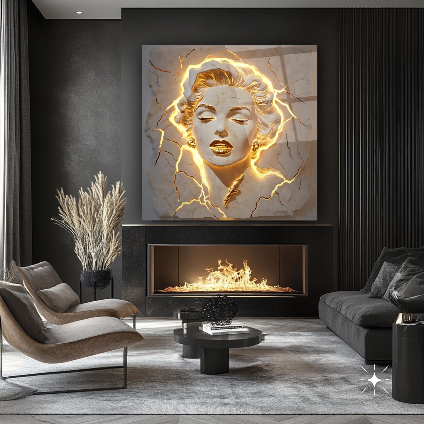 Marilyn Monroe Heykel Cam Tablo