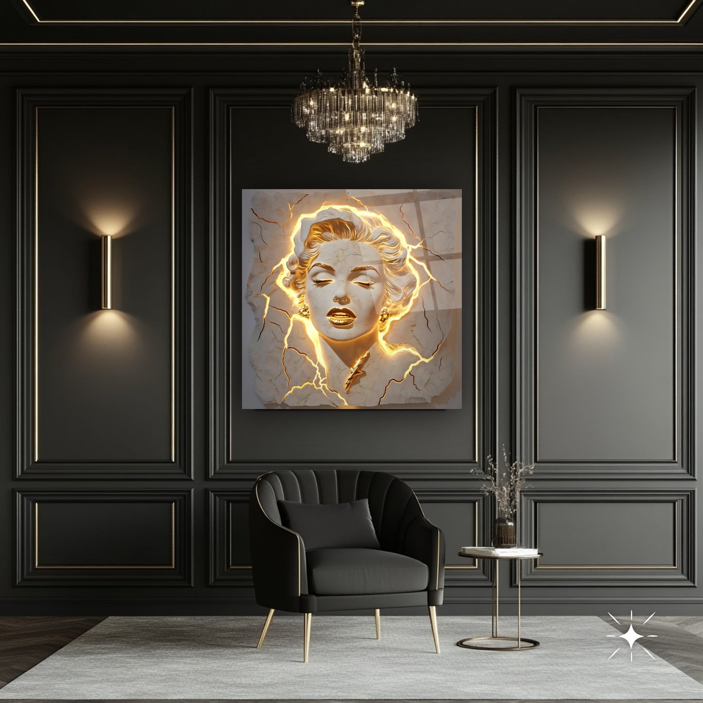Marilyn Monroe Heykel Cam Tablo