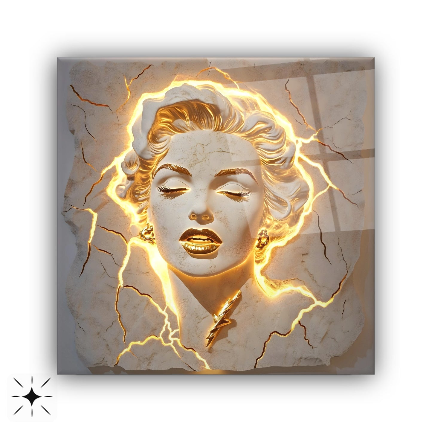 Marilyn Monroe Heykel Cam Tablo