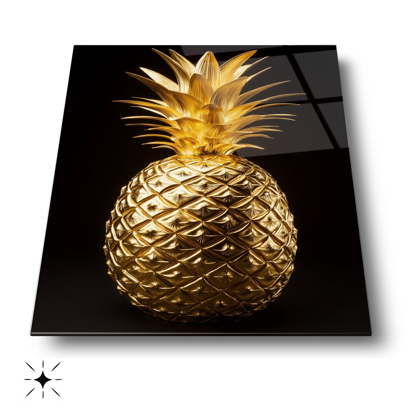 Gold Ananas Cam Tablo