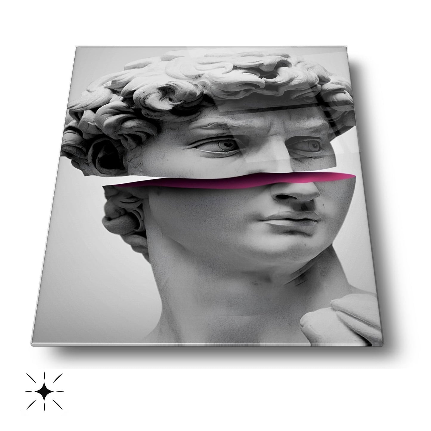 Davud Heykeli Cam Tablo