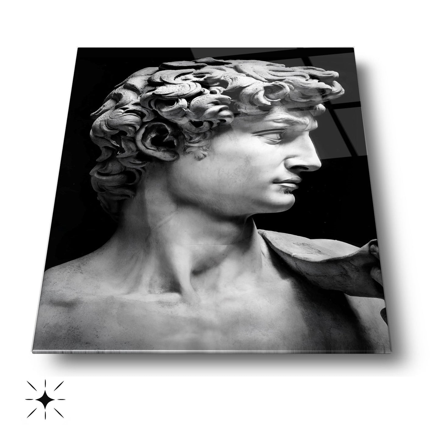 Davud Heykeli Cam Tablo