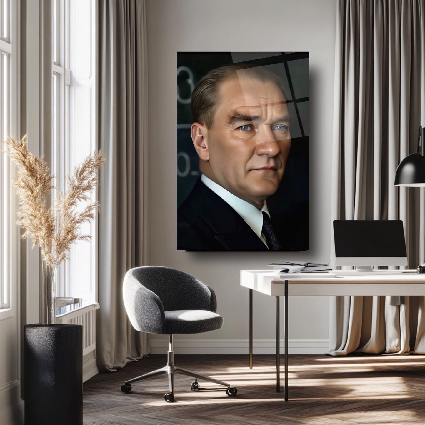 Atatürk Portresi Cam Tablo