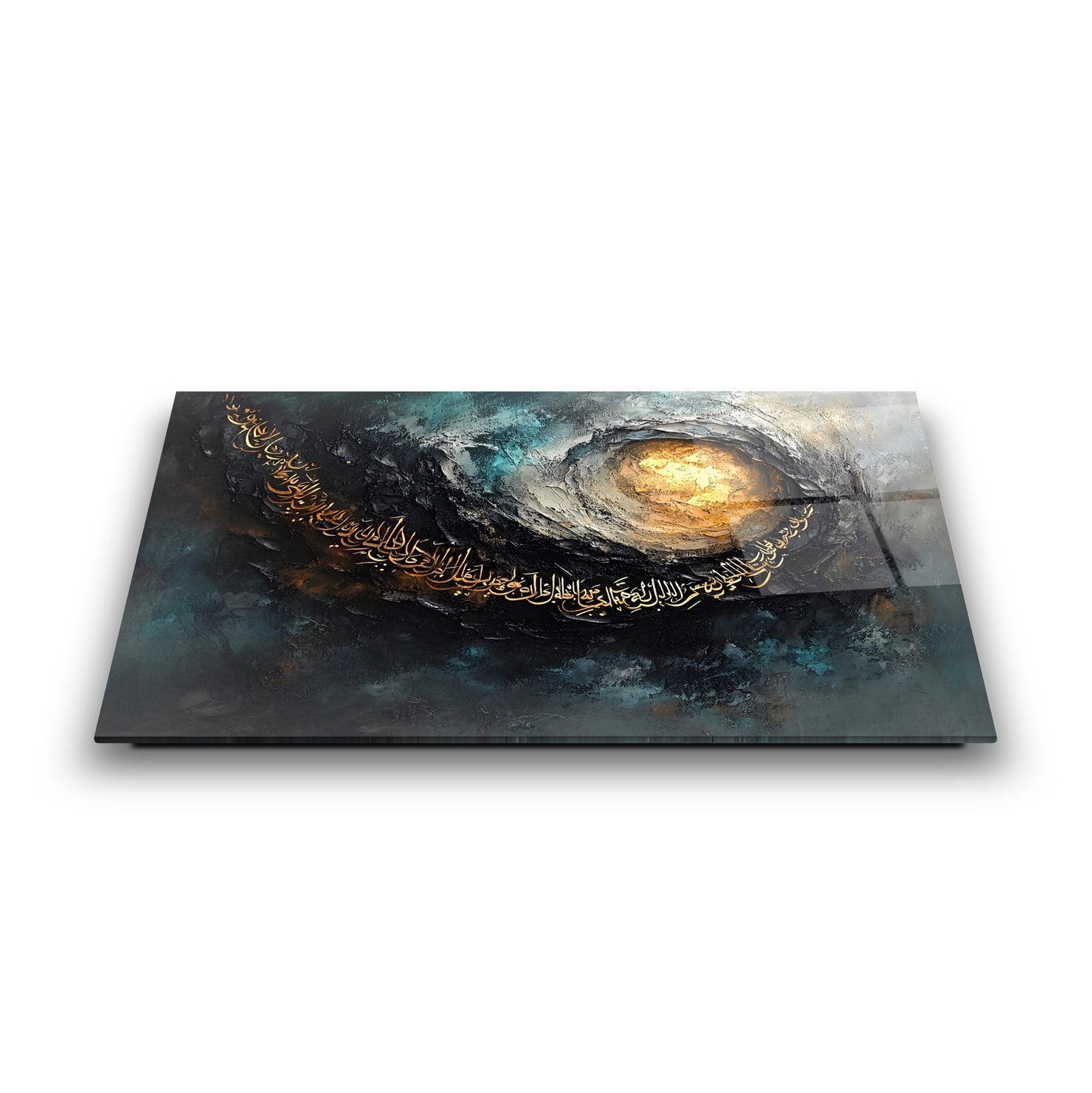 İslami Soyut Sanat Cam Tablo