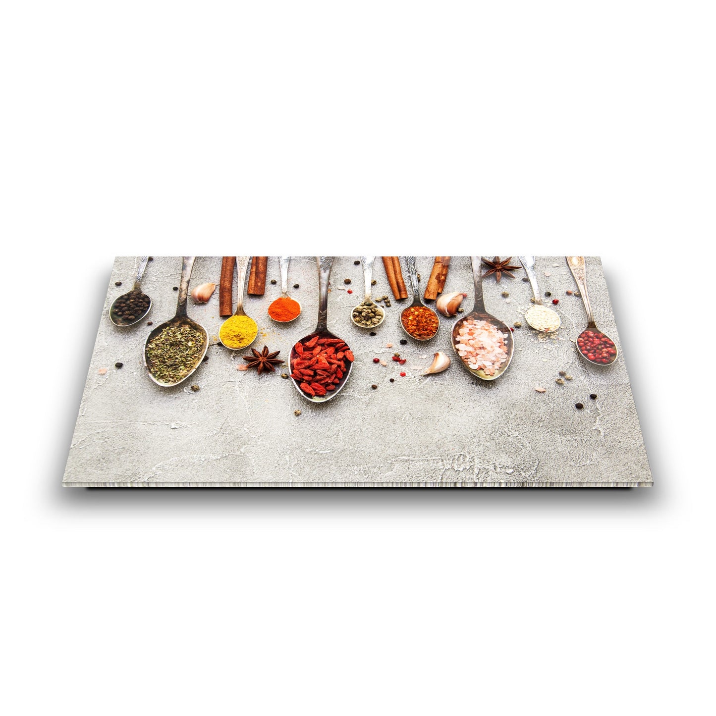 Renkli Baharatlar Cam Tablo