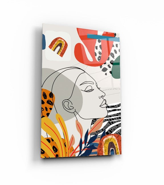 Pop Art Soyut Double İkili Cam Tablo Seti