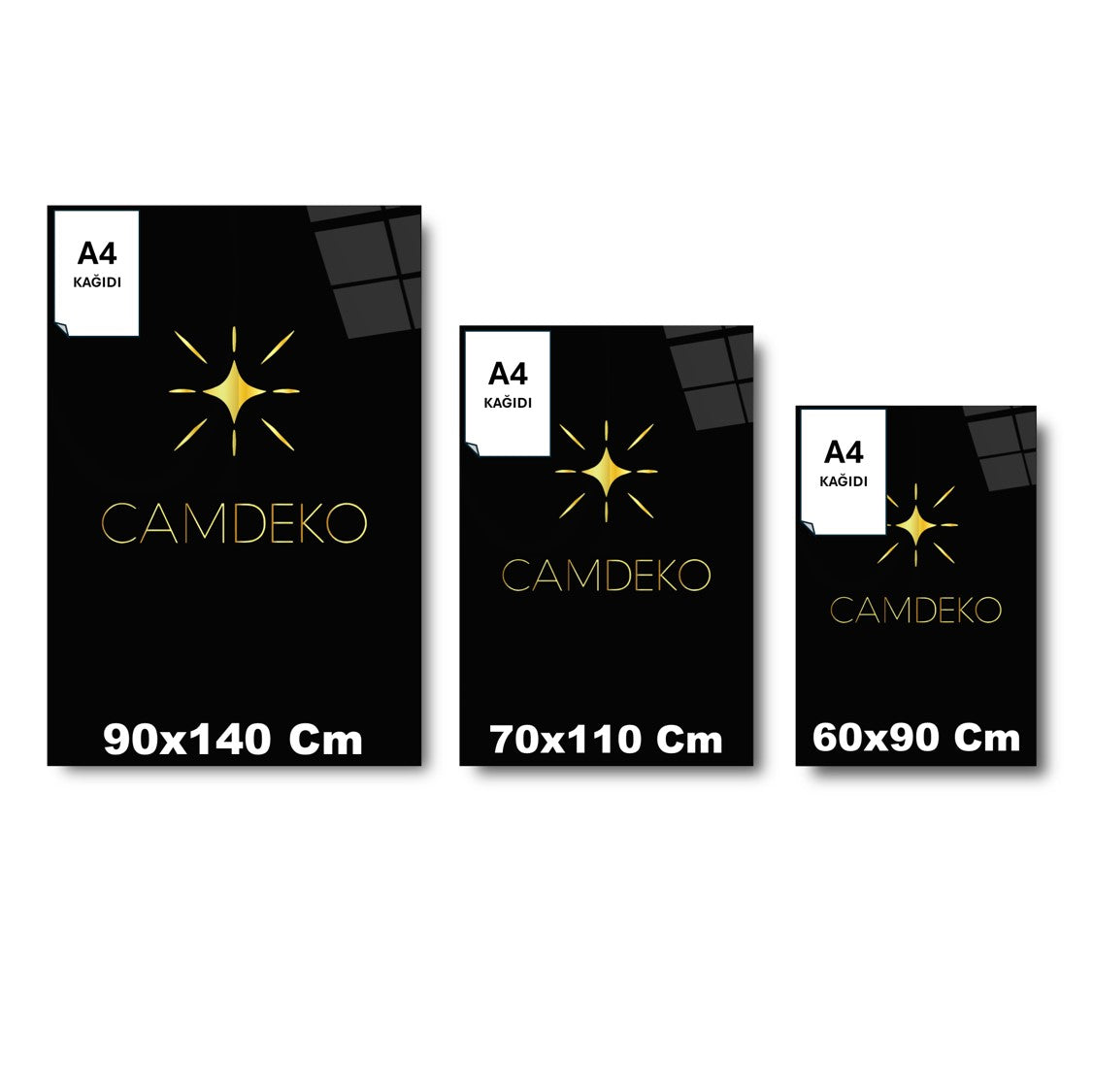 Renkli Soyut Cam Tablo
