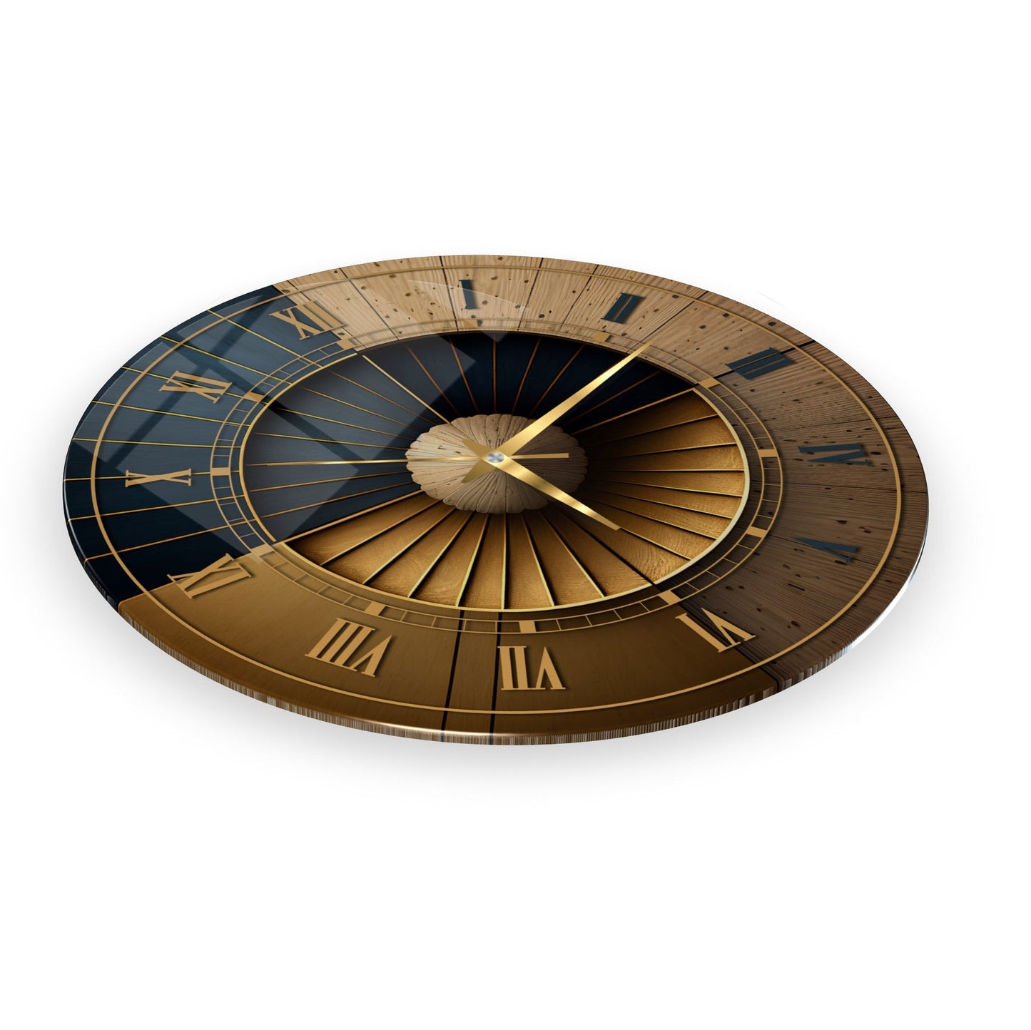 Soyut Gold Cam Saat