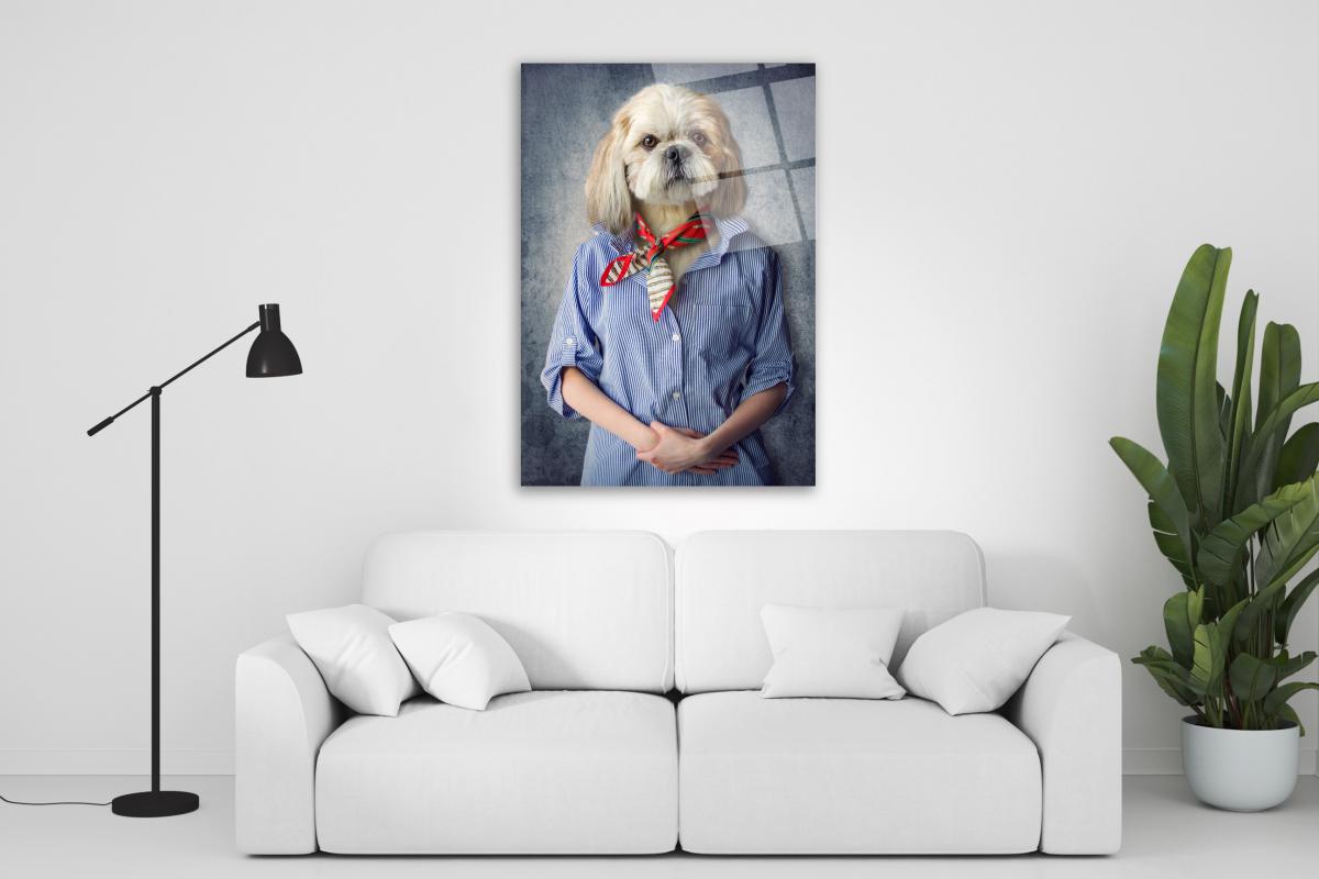 Köpek Dikey Cam Tablo