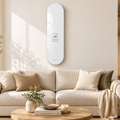 Kişiye Özel Dikey Skate Board Cam Tablo - Salon mockup