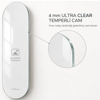 Kişiye Özel Dikey Skate Board Cam Tablo - 4 mm Ultra Clear cam detayı