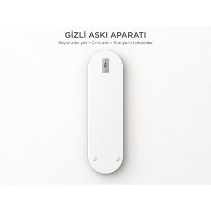 Kişiye Özel Dikey Skate Board Cam Tablo - Arka yüz askı aparatı - revize edilecek