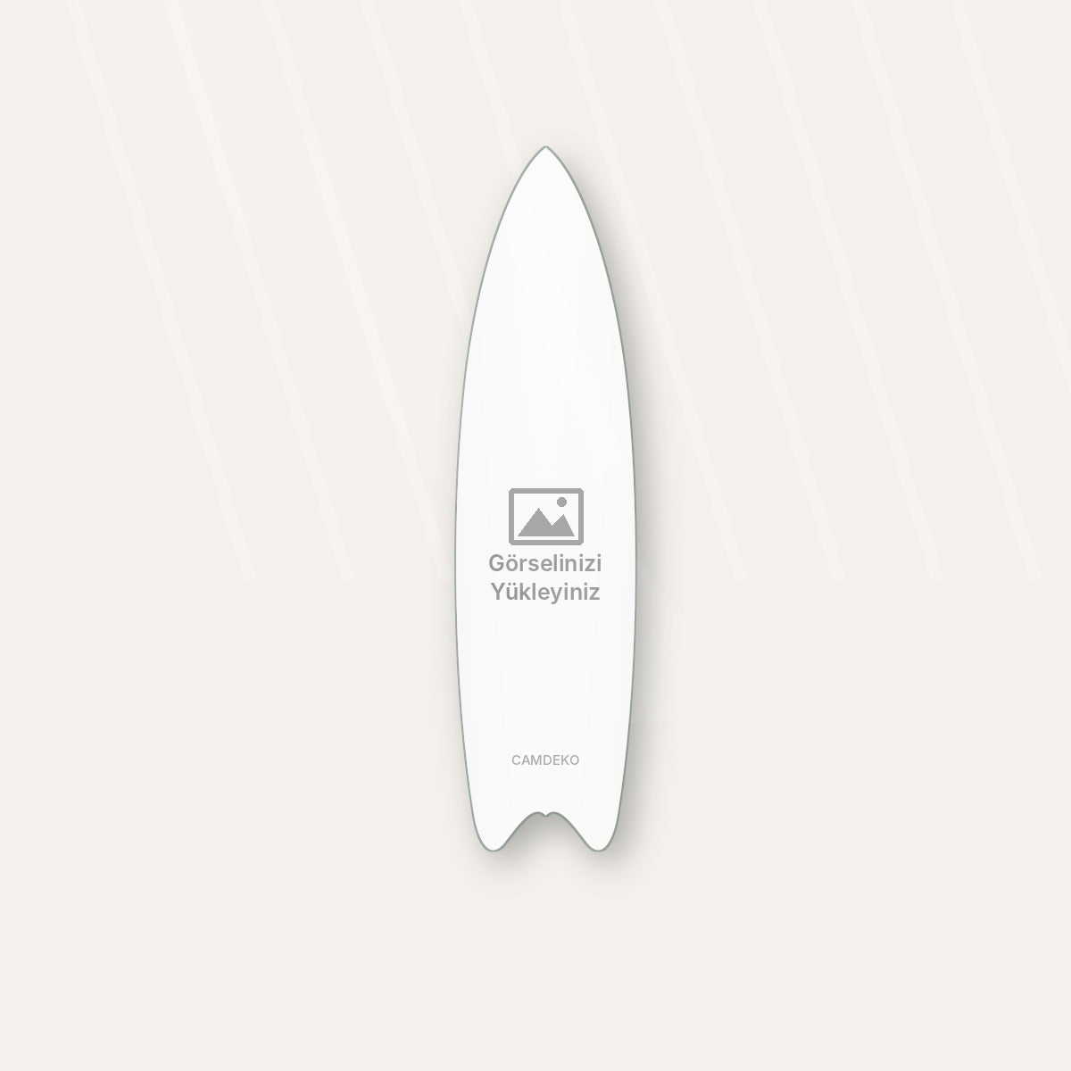 Kişiye Özel Dikey Surf Board Cam Tablo - angle