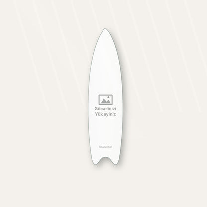 Kişiye Özel Dikey Surf Board Cam Tablo - angle
