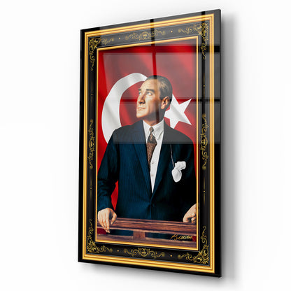 Atatürk Dikey Cam Tablo