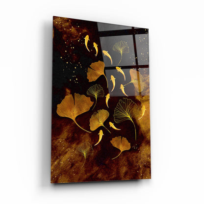 Gold Tema Dikey Cam Tablo