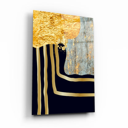 Gold Desenler Dikey Cam Tablo