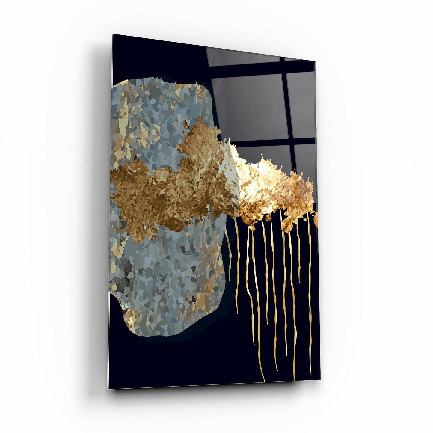 Gold Desenler Dikey Cam Tablo