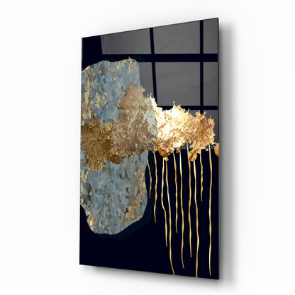 Gold Desenler Dikey Cam Tablo
