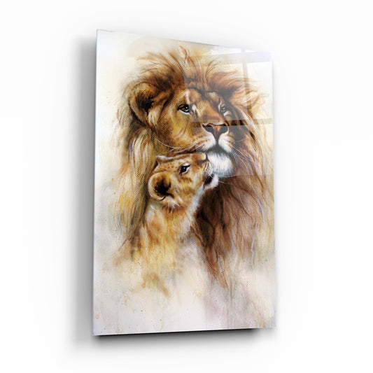 Aslan Dikey Cam Tablo