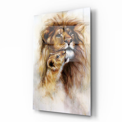 Aslan Dikey Cam Tablo