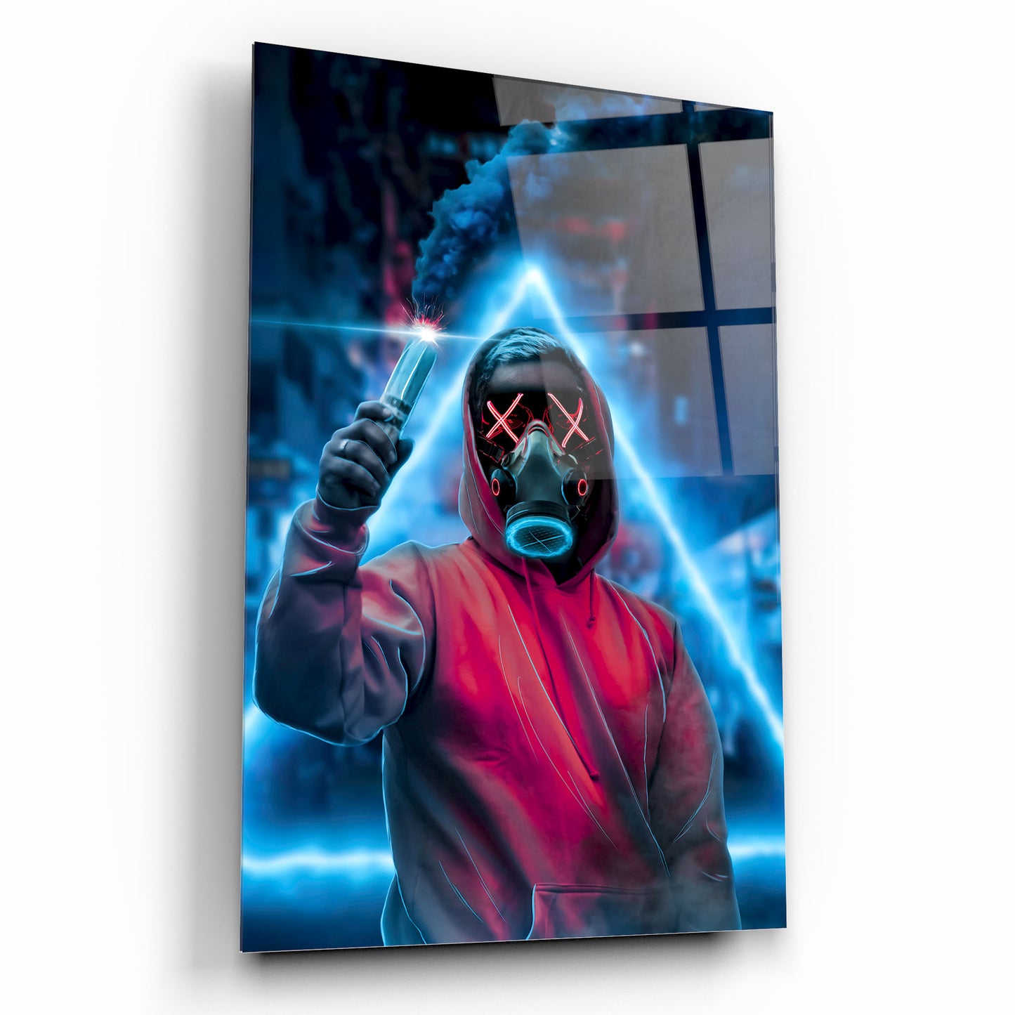 Neon Maske Dikey Cam Tablo