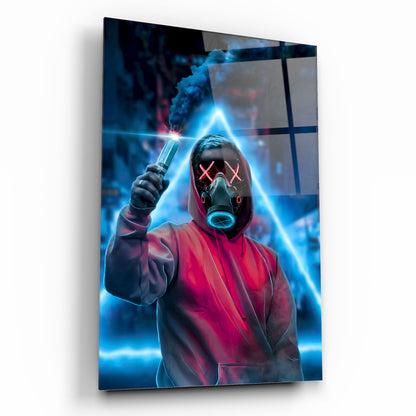 Neon Maske Dikey Cam Tablo