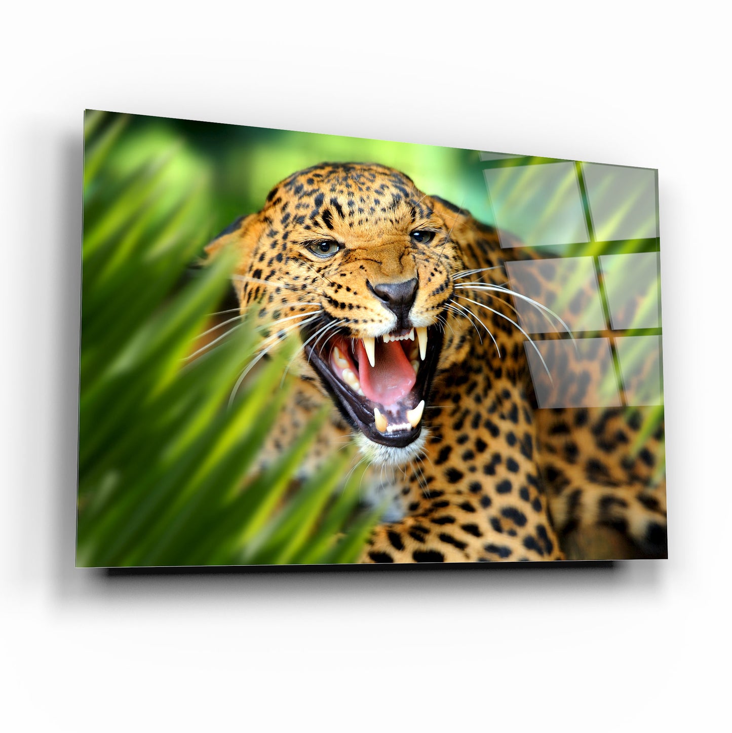 Leopar Yatay Cam Tablo
