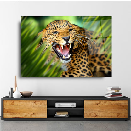 Leopar Yatay Cam Tablo
