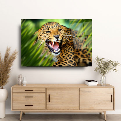 Leopar Yatay Cam Tablo