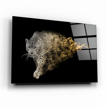 Leopar Yatay Cam Tablo
