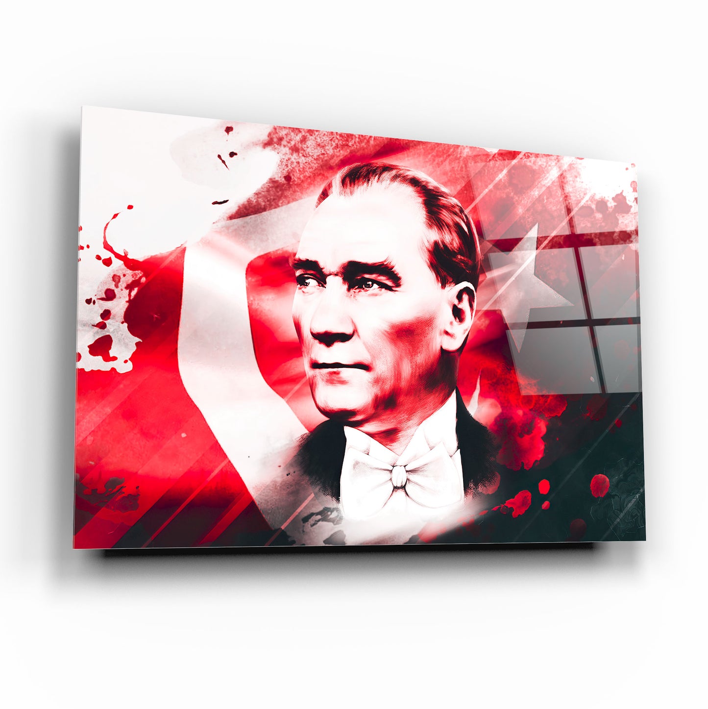 Atatürk Yatay Cam Tablo