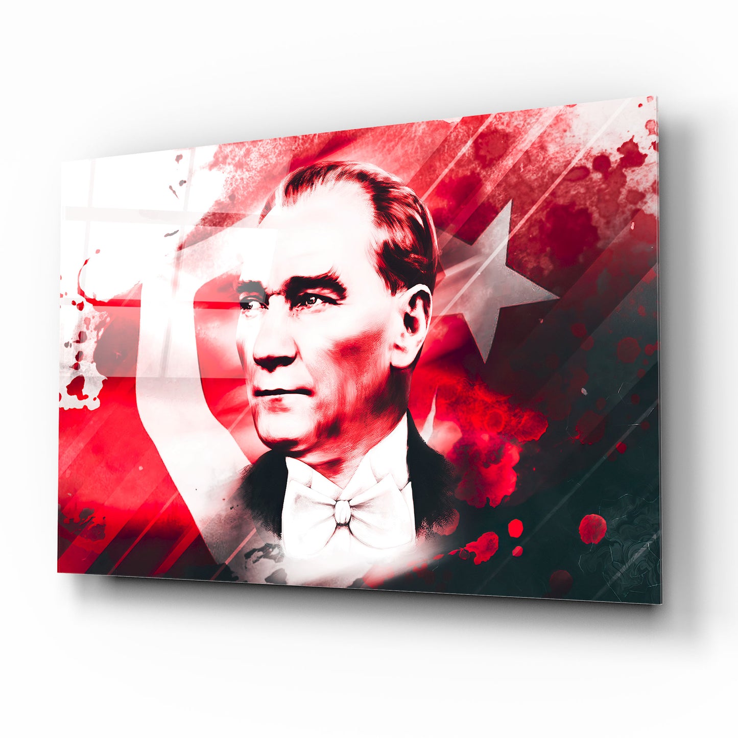 Atatürk Yatay Cam Tablo