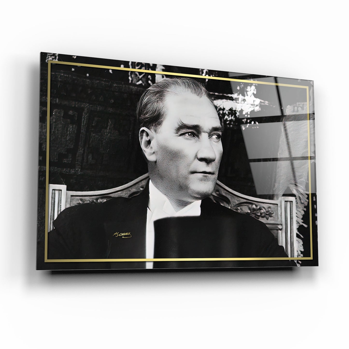 Atatürk Yatay Cam Tablo
