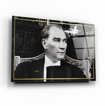 Atatürk Yatay Cam Tablo