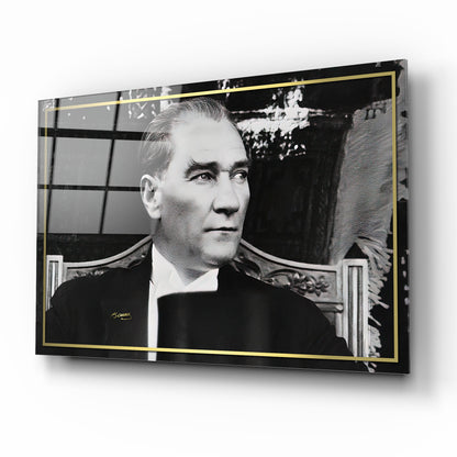 Atatürk Yatay Cam Tablo