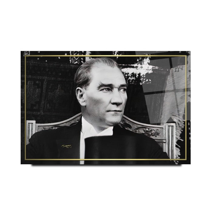 Atatürk Yatay Cam Tablo