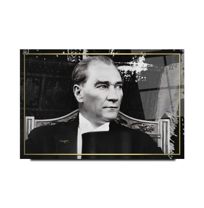 Atatürk Yatay Cam Tablo