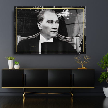 Atatürk Yatay Cam Tablo