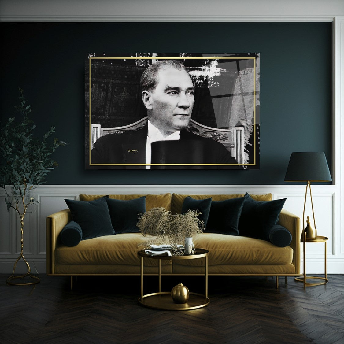 Atatürk Yatay Cam Tablo