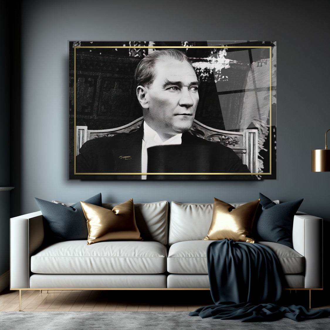 Atatürk Yatay Cam Tablo