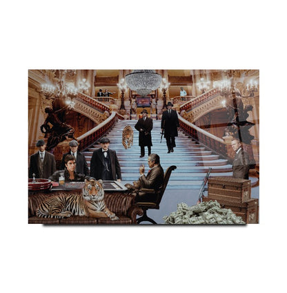 Hollywood Yatay Cam Tablo