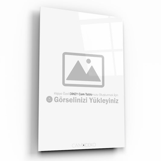 Kişiye Özel Dikey Cam Tablo