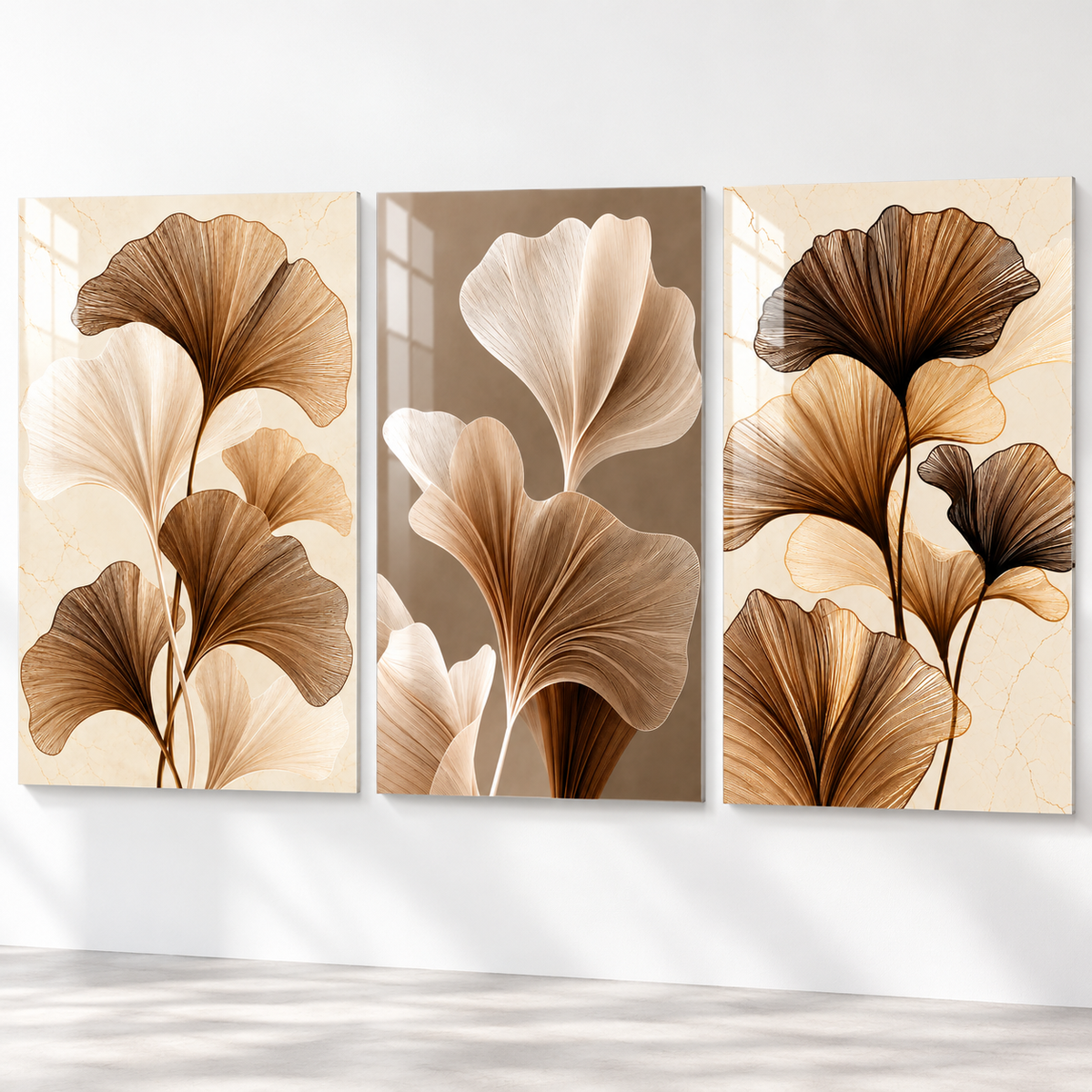 Bronz Krem Ginkgo Yaprakları – ana vitrin